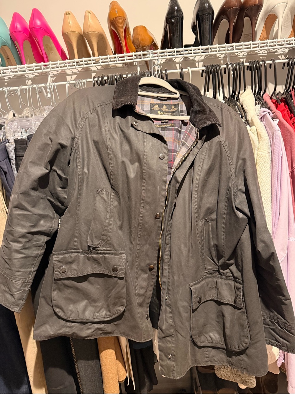 Barbour Women's Waxed Cotton Jacket - Black